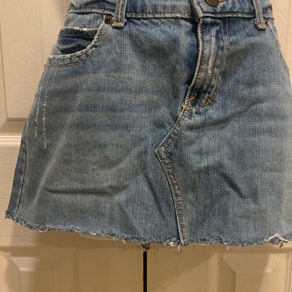 Aeropostale Short Distressed Denim Skirt - Picture 5 of 8